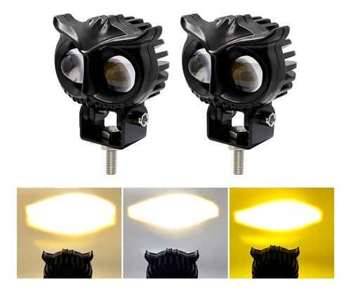 Faro Led Neblinero Dual A/b Auto/moto Forma De Búho