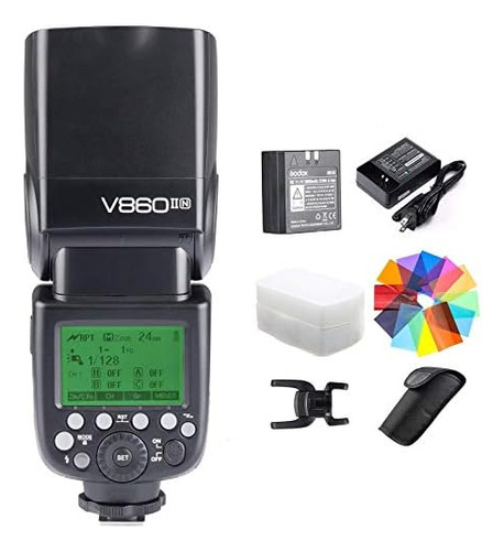 Godox V860ii-n Kit I-ttl Gn60 2.4g Hss Batería De Iones De L