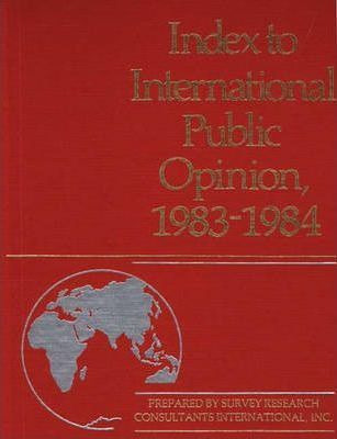 Libro Index To International Public Opinion, 1983-1984 - ...