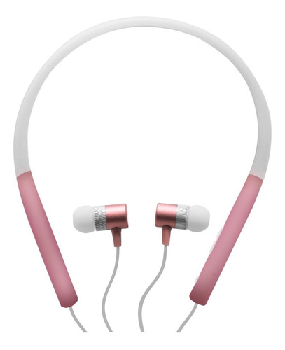Audífonos Bluetooth Deportivos Manos Libres Inalambrico Sport Neck Band Resistente A Sudor Color Rosa