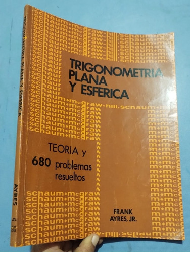 Libro Schaum Trigonometria Plana Y Esférica Frank Ayres