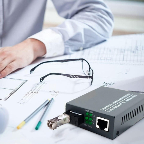 Convertidor De Medios Ethernet De Fibra Convertidor Monomodo