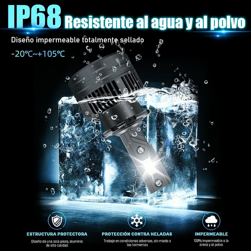 Par Faros Led Para Hid Xenón D2s/d2c/d2r 160w 24000lm 6000k