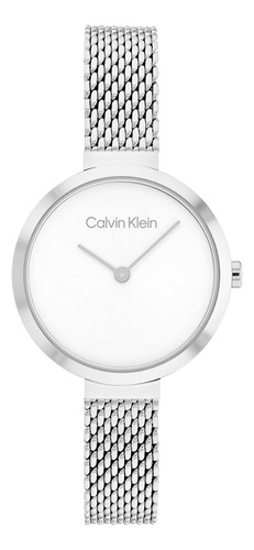 Reloj De Mujer De Cuarzo Calvin Klein Con Banda De Malla De