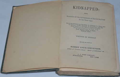 Kidnapped  - Robert Louis Stevenson - Antiguo - B70