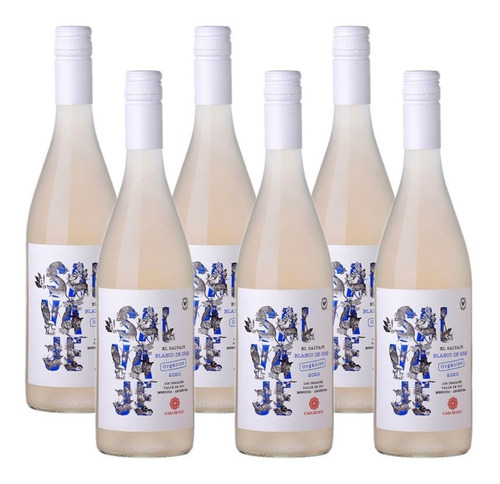 Vino El Salvaje Blanco De Gris Orgánico X 6 Un - Casa De Uco