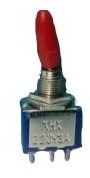 Mini Switch 3 Patas 3 Amp Rojo