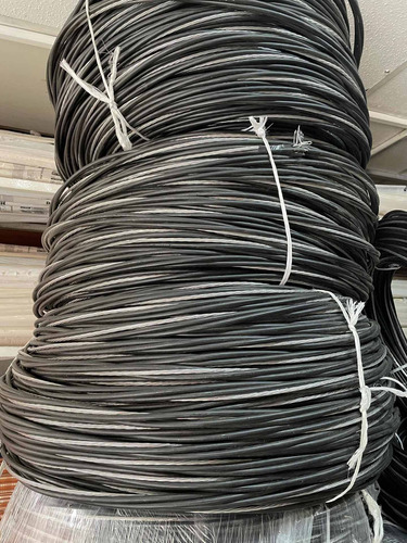Cable 2+1 Acometida Aéreo Cal. 2 En Aluminio 80mts Negro Aluminio