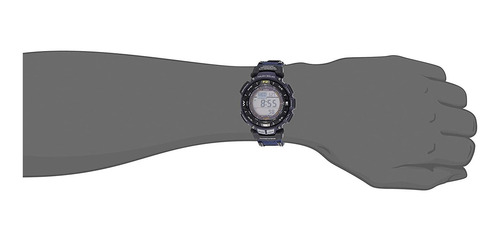 Imagen 4 de 6 de Reloj Digital Casio Pag-240b-2cr, Deportivo, Solar, 51mm