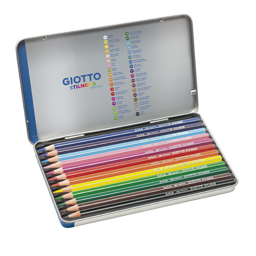 Imagen 2 de 3 de Colores Giotto Stilnovo Acuarelables X 12 Lata