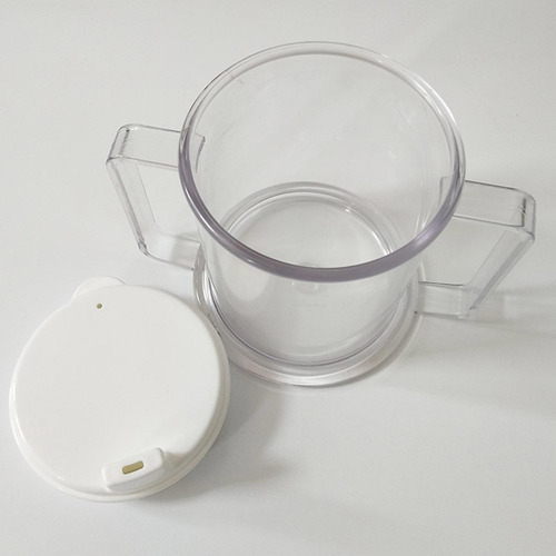 Gran Base De Dos Asas Taza Con Tapa 10oz Taza De Sippy Taza