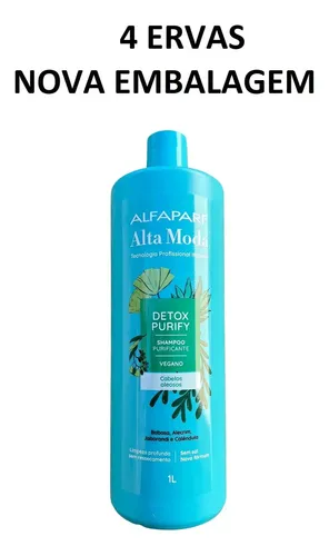 Shampoo Alfaparf Alta Moda Detox Purify Vegano 1 Litro