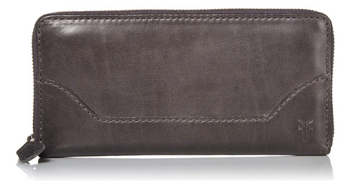 Frye Melissa - Cartera De Cuero Con Cremallera, Carbon