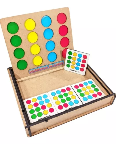 Jogo De Percepção Visual Das Cores Brinquedo Pedagógico