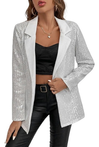 Bolero Blazer Tapado Fiesta Lentejuelas Bb 02