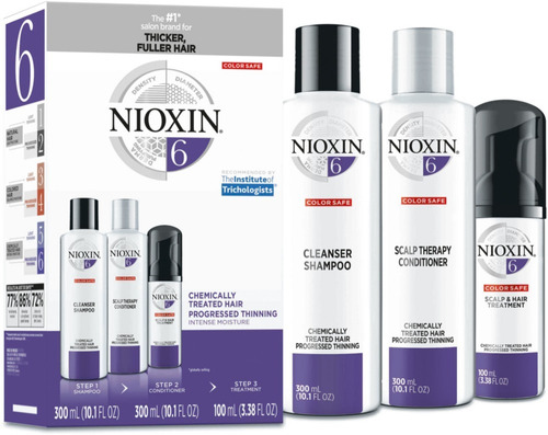 Kit Nioxin 6 Original Tres Pasos Color Safe