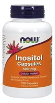 Comprar Now Foods Inositol 500 Mg 100 Cápsulas Sabor Sin Sabor