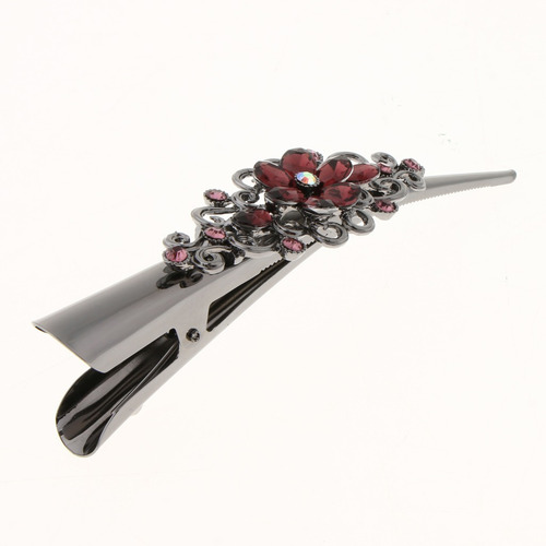 Pinzas De Cocodrilo De Pelo Clip Pasador De Cabello Floral