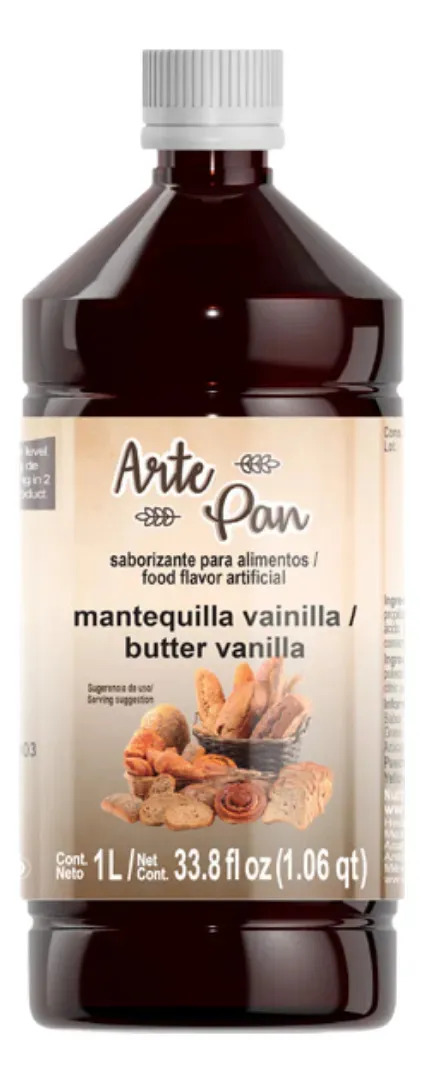 Concentrado Arte Pan Sabor Mantequilla Vainilla Deiman 1 Lt