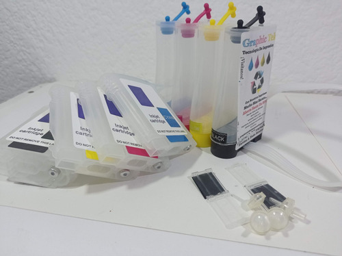 Sistema Tinta Continua Plotter Hp Designjet 110p Hp 10 Y 11