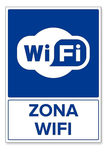 Cartel De Zona Wifi