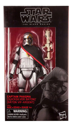 Star Wars The Black Series Captain Phasma Quicksilver Baton