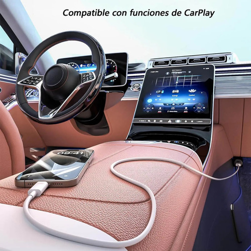 Cargador De Carga Rápida Usb Para iPhone 15 16 Tipo C Cable