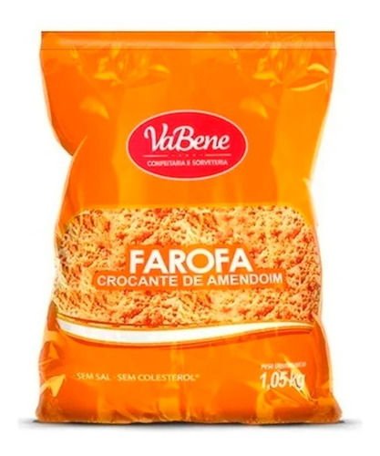 Farofa Crocante De Amendoim 1kg - Vabene - 2 Un - Promoção