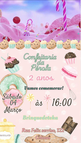 Convite On-line Virtual Com Vídeo Para Enviar Pelo Whatsapp
