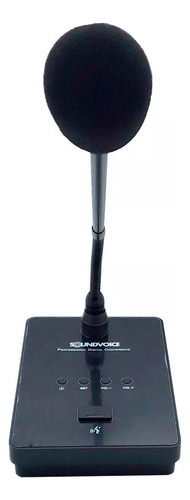 Microfone Gooseneck De Mesa Sem Fio Uhf Com Haste Flexivel