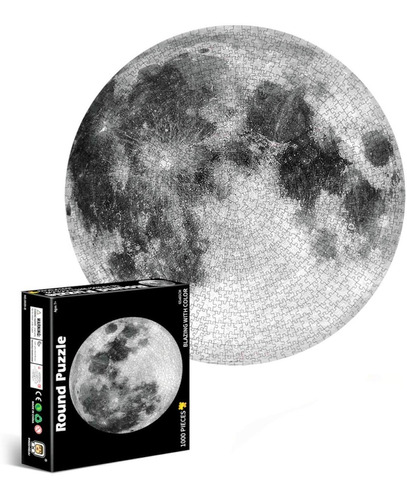 Puzzle De 1000 Piezas Circular Luna Llena, Bestoys