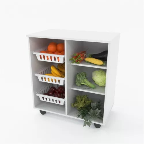 Ripley - VERDULERO FRUTERO ORGANIZADOR DE COCINA BLANCO