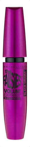 Máscara de pestañas Maybelline Volum' Express The Falsies waterproof 0.28 fl oz color black drama