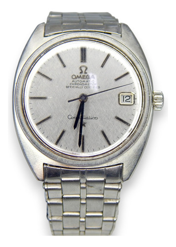 Reloj Omega Constellation C-case 35 Mm Ref 168.017 Cal 564 A Plateado Plateado Gris (Usado)