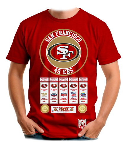 Playera 49ers San Fco Superbowl Champions Banner Collection