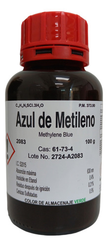 Azul De Metileno 100 G Fagalab Colorante