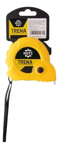 Trena Plástica Fita Métrica Inox Com Trava 7,5m X 25mm Hutz