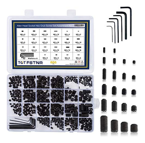 Totfstnr 666pcs Juego De Surtido De Tornillos De Punta De Co