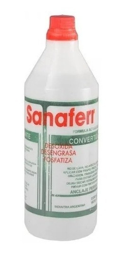 Desoxidante Desengrasante Fosfatizante Sanaferr 1 Litro