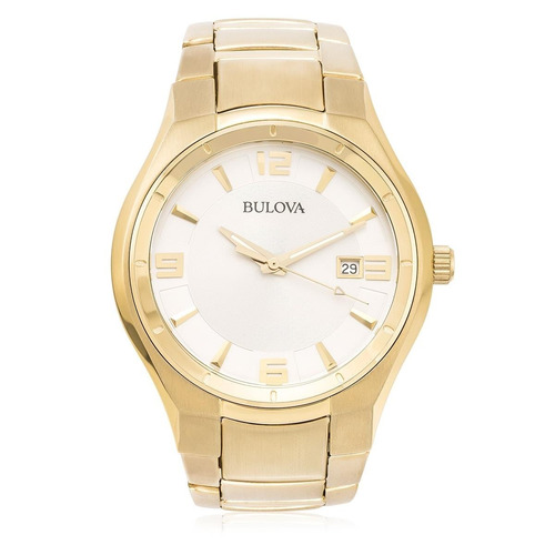 Relógio Bulova Masculino Wb21132h Dourado Analogico