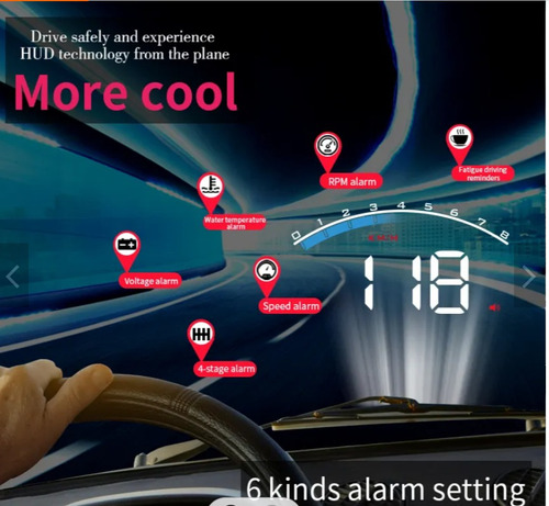 Pantalla Obd Gps Velocimetro Hud Display