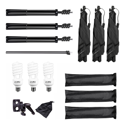Kit Iluminacion Fotografia Set De Iluminación Softbox 45 W
