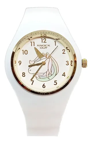 Reloj Pulsera Knock Out 8469rg Silicona Unicornio Sumergible