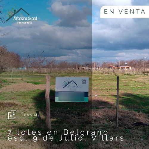 Excelentes Terrenos En Venta En Villars, Gral. Las Heras- Oportunidad