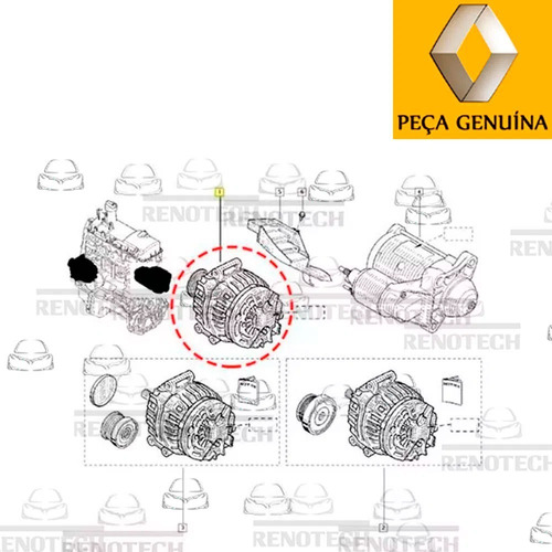 Alternador Bosch B3 90a 14v Megane Sedan 1.6 16v 231002299r