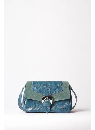 Bandolera Mishka Holiday Negro Azul I25 Azul Lisa