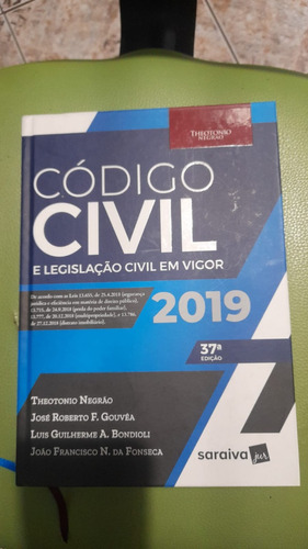 Código Civil E Legislação Civil Em Vigor 2019