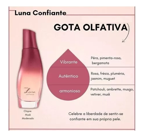 Perfume Dama Fragancia Luna Confiante Natura 50ml