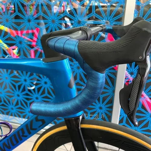 Vatio cosecha Nuez Cinta De Manubrio Bicicleta De Ruta Supacaz Azul Anodizado