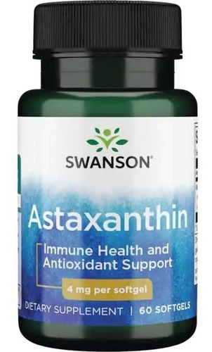 Astaxanthin Antioxidante 60cap/4mg Swanson ¡envío Gratis!